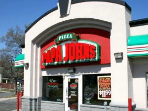 Papa Johns Restaurant Sign